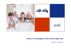 Quixa, la Compagnia online del Gruppo Axa