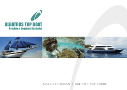 MALDIVE SUDAN EGITTO TOP TOURS