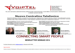 NEWSLETTER GENNAIO 2014 - VoipTel International SA