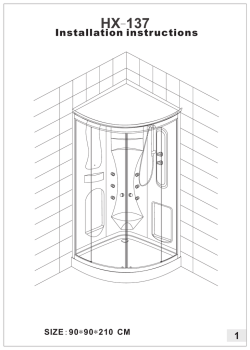 Istruzioni di montaggio cabina doccia Vesuvio