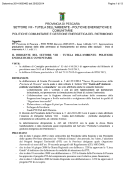 Determinazione - Bollettino Ufficiale Regione Abruzzo