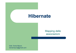 11 Hibernate3 Mapping delle associazioni