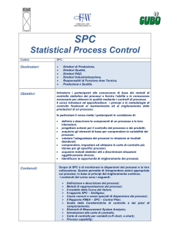 Statistical Process Control - Cubo Società di Consulenza Aziendale
