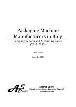 Packaging Machine Manufacturers in Italy