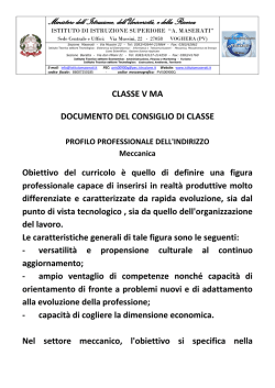 Perito Meccanico cl. 5MA - Istituto Istruzione Superiore Maserati
