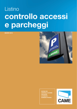 controllo accessi e parcheggi