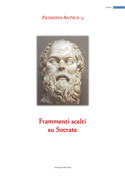 Frammenti scelti su Socrate