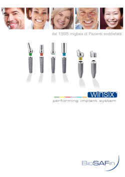 Scarica la Brochure del Sistema Implantare WINSIX.