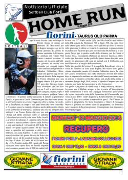 Notiziario Ufficiale - Softball Club Forlì
