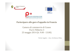 (Microsoft PowerPoint - Slides Appalti Francia Cuneo 23.5.2014.ppt