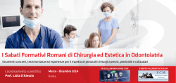 I Sabati Formativi Romani di Chirurgia ed Estetica in