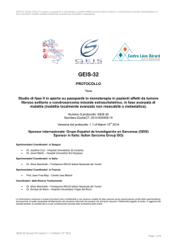 GEIS-32 - Italian Sarcoma Group
