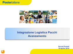 Focus iniziative integrazione pacchi a marchio Poste