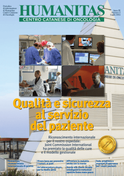 Magazine Luglio 2014 - Centro Catanese di Oncologia