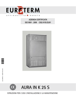 AURA IN K 25 S - Certificazione Energetica