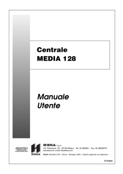 Centrale MEDIA 128 Manuale Utente
