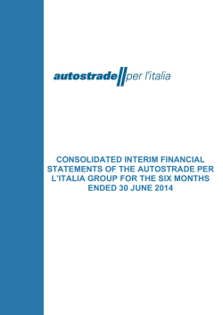 Consolidated interim report for the six months ended 30