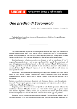 Una predica di Savonarola - Dizionari più