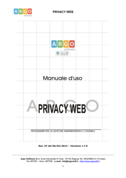 PRIVACY WEB - Argo Software