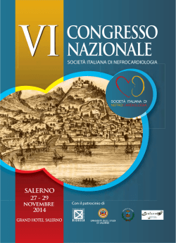 VI° Congresso Nazionale SINCAR (Società Italiana di
