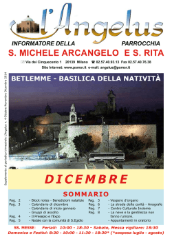 Dicembre 2014 - Parrocchia di S. Michele Arcangelo e S. Rita