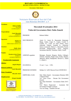 Not.nr.5 PALLINI - Rotary Club Brescia Moretto