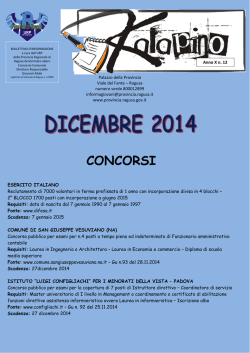 Dicembre 2014 - Provincia Regionale di Ragusa