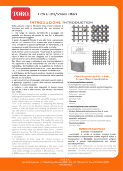 Scheda Tecnica Technical Sheet