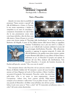 Totò e Pinocchio di Salvatore Cianciabella in PDF