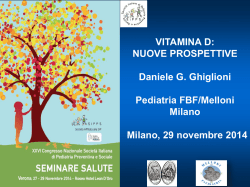 Daniele G. Ghiglioni pdf - SIPPS - Società Italiana di Pediatria