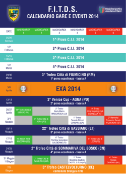 calendario eventi sportivi fitds 2014