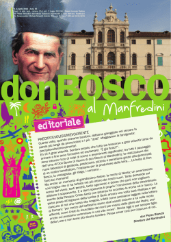 editoriale - CFP Manfredini