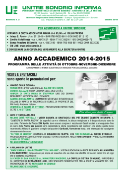 ANNO ACCADEMICO 2014-2015