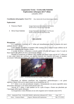 Acquasanta Terme - Grotta delle Stalattiti Esplorazione