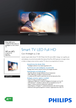 42PFT6309/12 Philips TV LED Full HD sottile con Ambilight su 2 lati