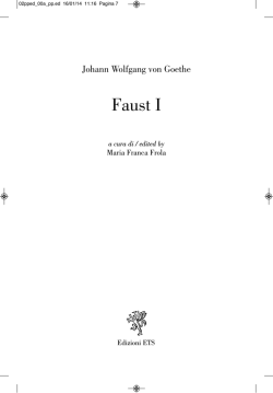 Faust I - Edizioni ETS