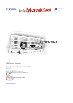 Rapporto ARGENTINA - infoMercatiEsteri