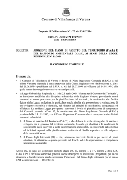 Proposta Consiglio 72-2014 - Comune di VILLAFRANCA DI VERONA