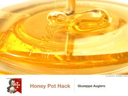 HoneyPot Hack - Giuseppe Augiero