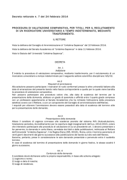 Bando ricercatore JUS/02 - Università Telematica Unitelma Sapienza