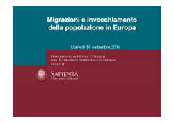 Migrazioni e invecchiamento della popolazione in Europa