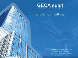 TUNISIA - GECA Global Consulting