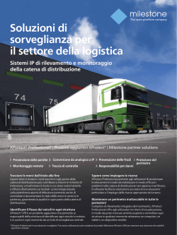 Soluzioni di sorveglianza per il settore della logistica