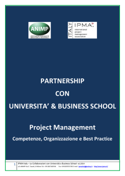IPMA, Università e Business School
