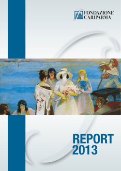 Report 2013 - Fondazione Cariparma
