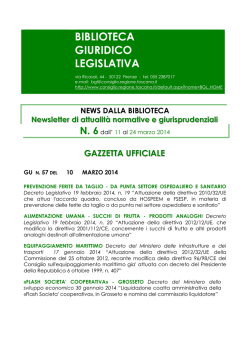 News 6 2014bgl - Consiglio Regionale della Toscana