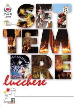 full programme - Lucca Tourist