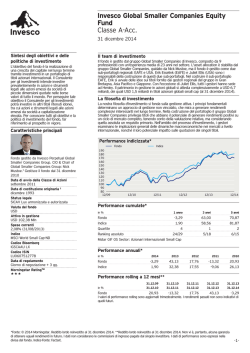 Invesco Global Smaller Companies Equity Fund Classe A-Acc.