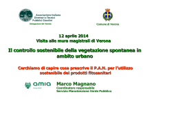 Verona 12 aprile 2014 diserbo e PAN