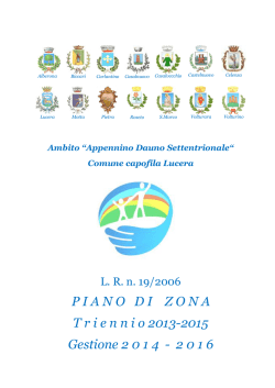 PIANODIZONAT riennio 2013-2015 Gestione 2 0 1 4